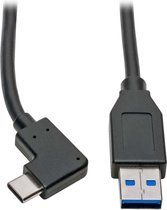 Tripp-Lite U428-003-CRA USB Type-C to USB Type-A Cable (M/M) - Right Angle, 3.1, 5 Gbps, Gen 1, 3 ft. - Thunderbolt 3 TrippLite