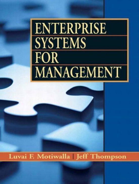 Enterprise Systems for Management - cover