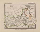 Historische kaart, plattegrond van gemeente Voorst ( Wilp, 2) in Gelderland uit 1867 door Kuyper van Kaartcadeau.com
