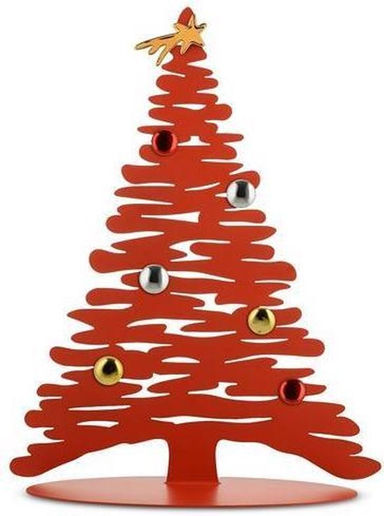 Alessi kerstboom Bark rood 45 cm | bol.com