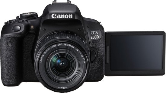 Canon EOS 800D + EF-S 18-55mm - Zwart - Canon