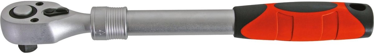 Toolland 1/2"" verlengbare ratelschroevendraaier met fijngetande 72T mechanisme, het perfecte gereedschap voor elke klus, thuis of in de werkplaats