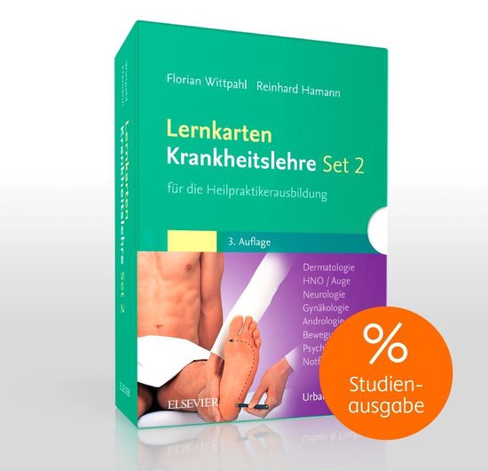 Lernkarten Krankheitslehre Set 2 für die Heilpraktikerausbildung