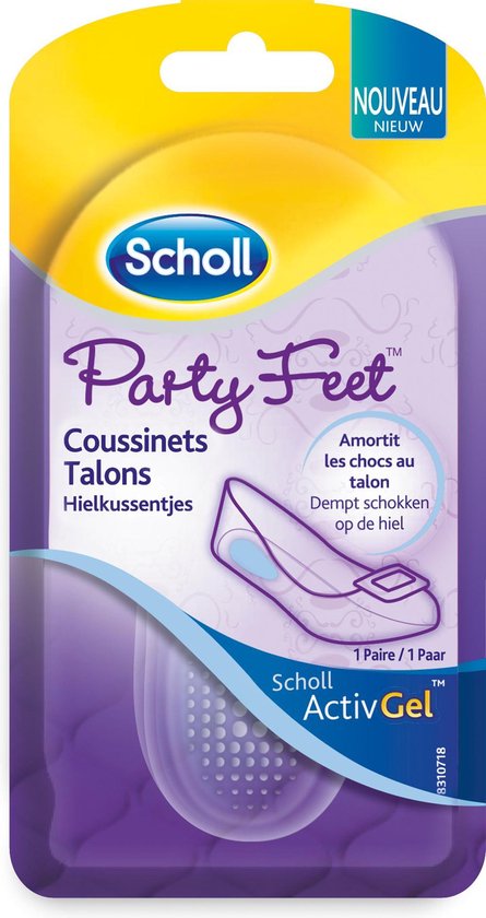 Scholl ActivGel Inlegzolen – Party Feet - Hielkussentjes – 1 Paar