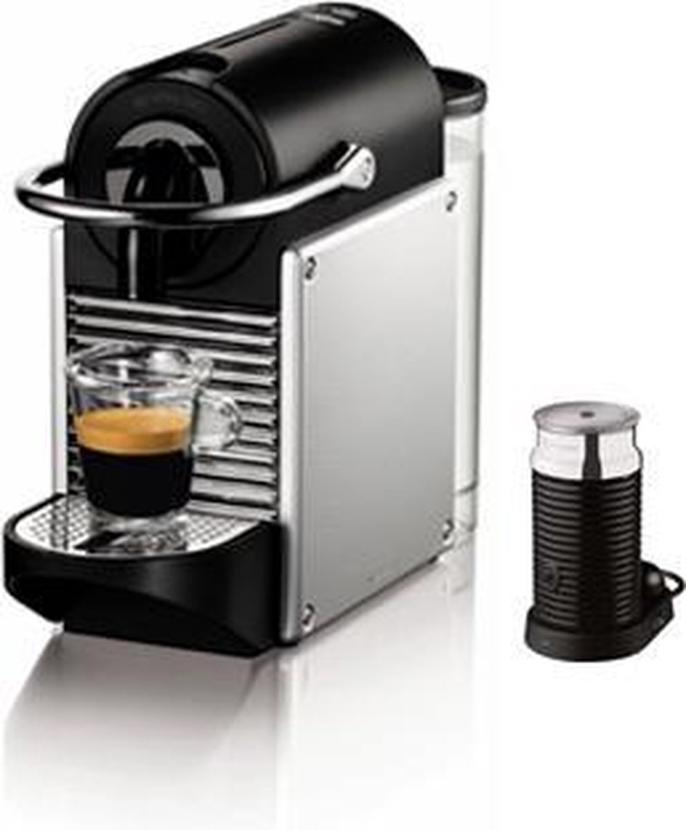 Magimix Nespresso Apparaat Pixie + Aeroccino Milk Zilver