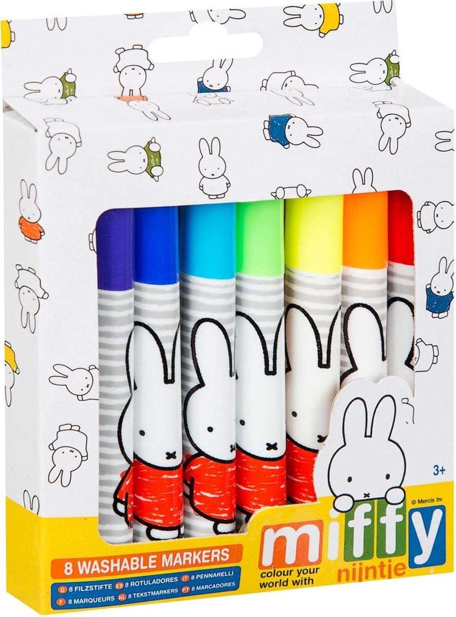 Nijntje Afwasbare Stiften 8 Stuks | bol.com