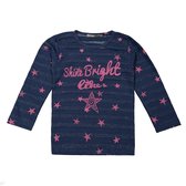 Longsleeve Shine Bright navy melee dirkje -  Maat  74