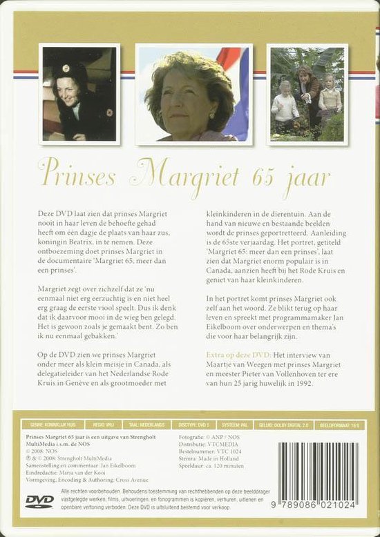 Cover van de film 'Prinses Margriet - 65 Jaar'