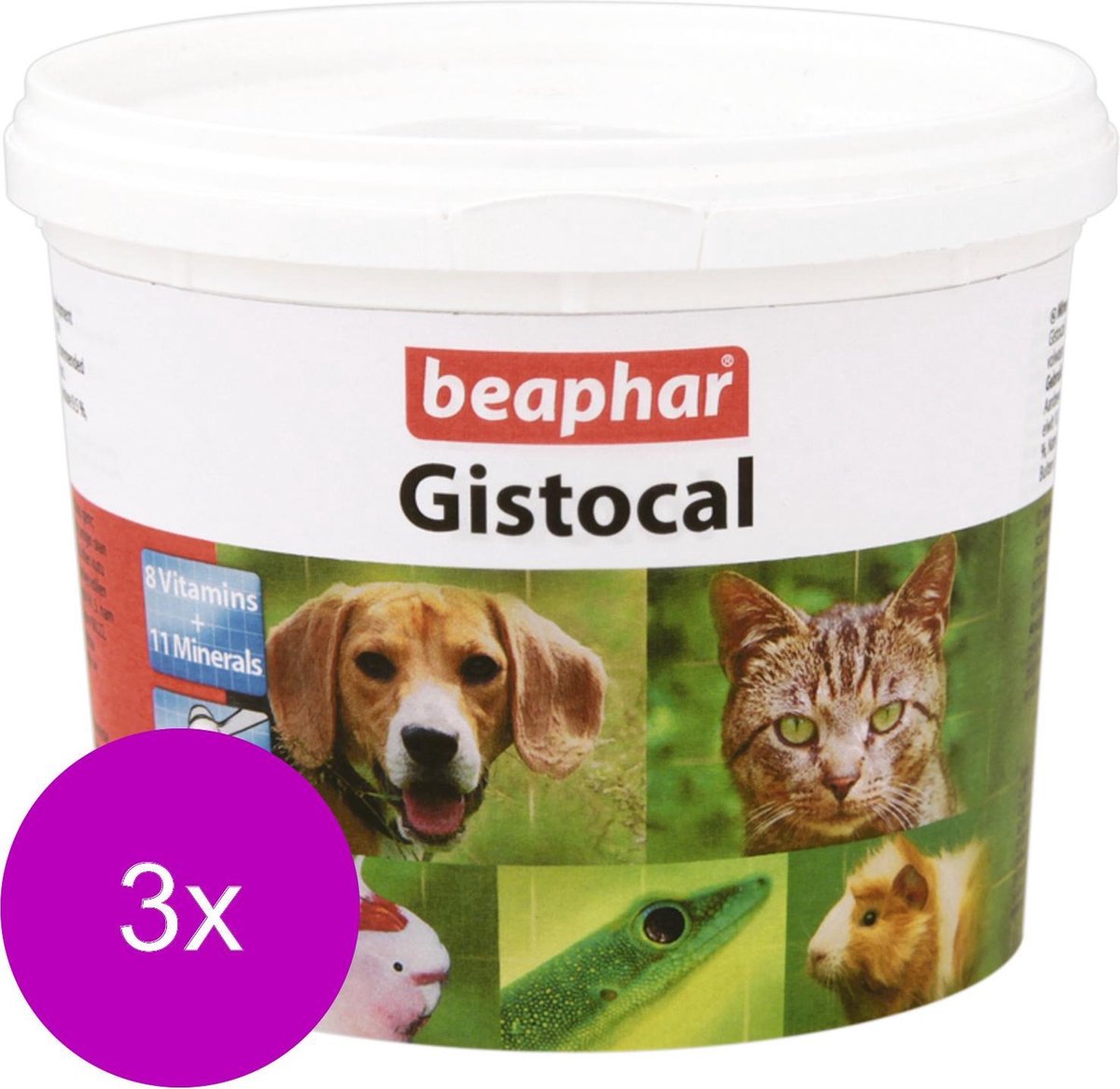 Beaphar Gistocal - Voedingssupplement - Weerstand - 3 x 500 g