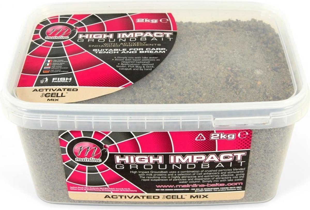 Mainline High Impact Groundbait - Activated Cell Mix - Cell - 2kg - Bruin