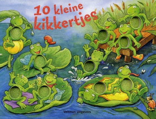 Cover van het boek '10 kleine kikkertjes' van P. Mennen