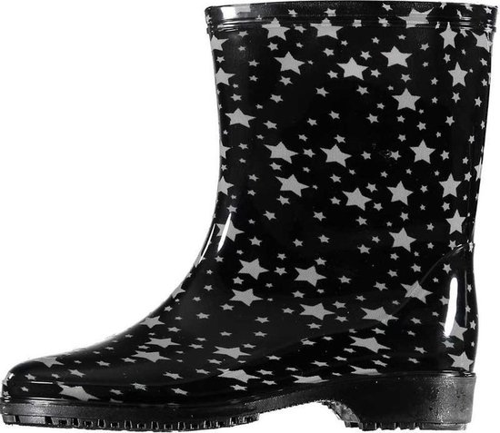 | Half hoge dames regenlaarzen zwart met grijze | Half hoge dames regenlaarzen zwart met grijze
