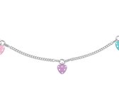 The Jewelry Collection Ketting - Hart - 36+2cm - Zilver