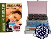 Hot Stone massageset, hotstones in kofferheater 28pcs