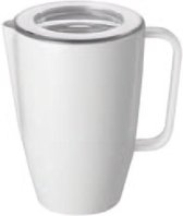 Melkkan met transparante deksel - ø14 x h21 cm