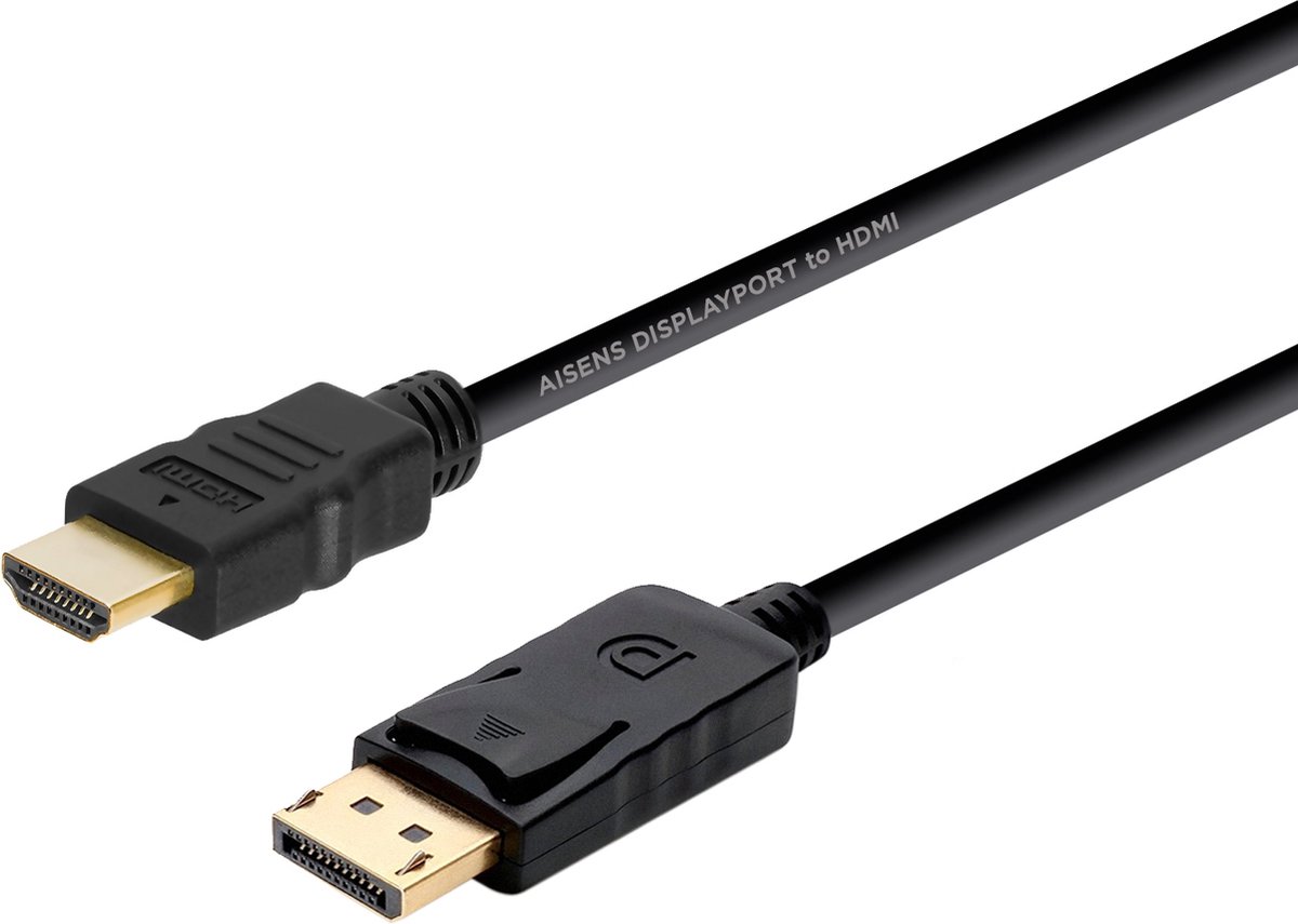 DisplayPort to HDMI Adapter Aisens DP Black 20 m 2 m