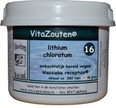 Vitazouten Lithium chloratum VitaZout Nr. 16 360 tabletten