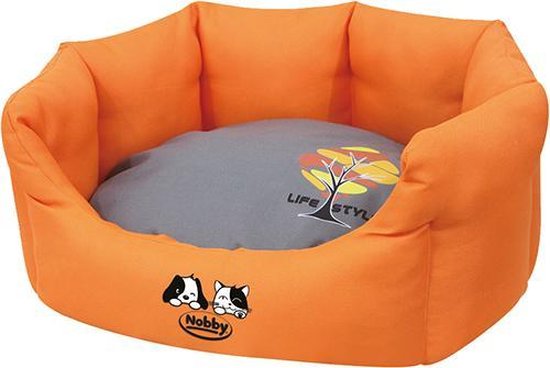 Nobby - Hondenmand - Chuma - Comfortbed - met rand - Oranje - 45 X 40 X 19 CM
