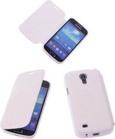 Bestcases Wit TPU Book Case Flip Cover Motief Samsung Galaxy S4 Mini