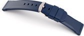 Horlogeband Silicone Chrono Blauw - 18mm