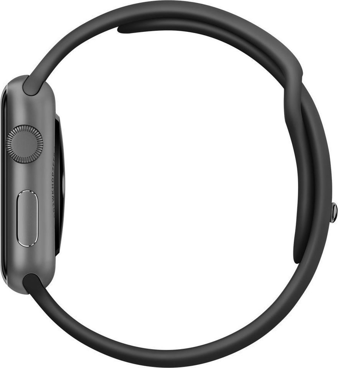 Apple Watch sport - 42mm - spacegrijs aluminium - zwart sportbandje - IOS -  smartwatch | bol.com