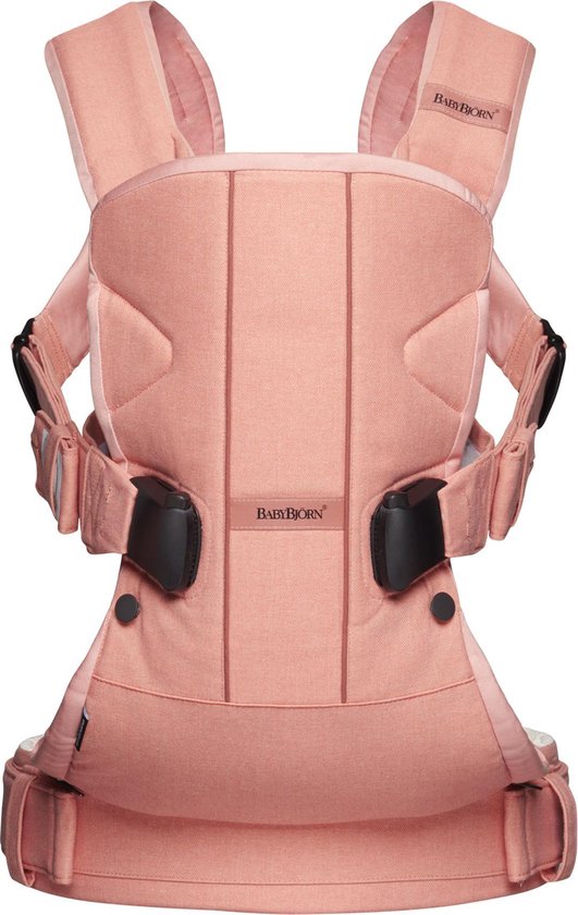 BABYBJÖRN Draagzak One Koraalrode krab, Cotton Mix bol