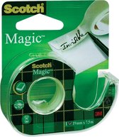 27x Scotch plakband Magic Tape, 19mmx7,5 m, blister met dispenser