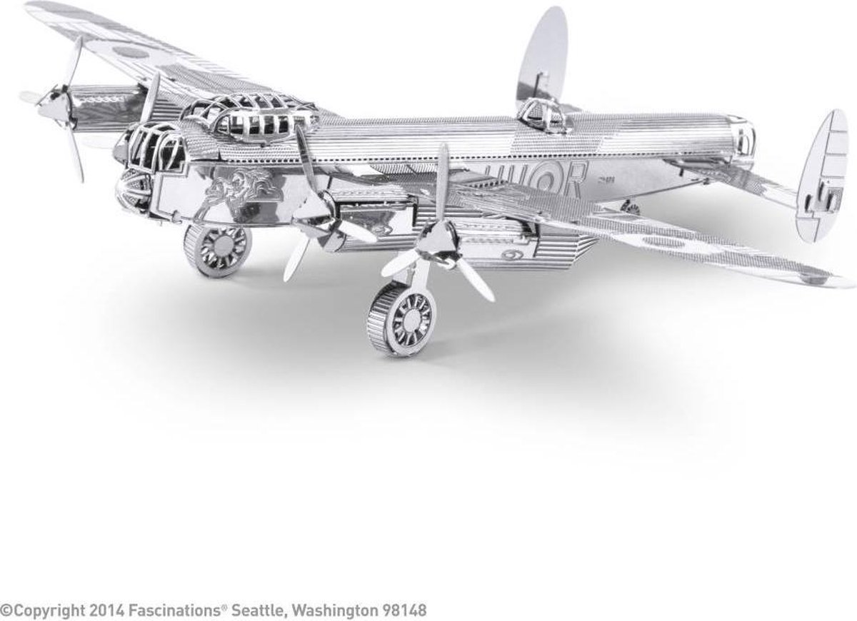 Metal Earth Modelbouw 3D Lancaster bommenvliegtuig - Metaal — afbeelding 12
