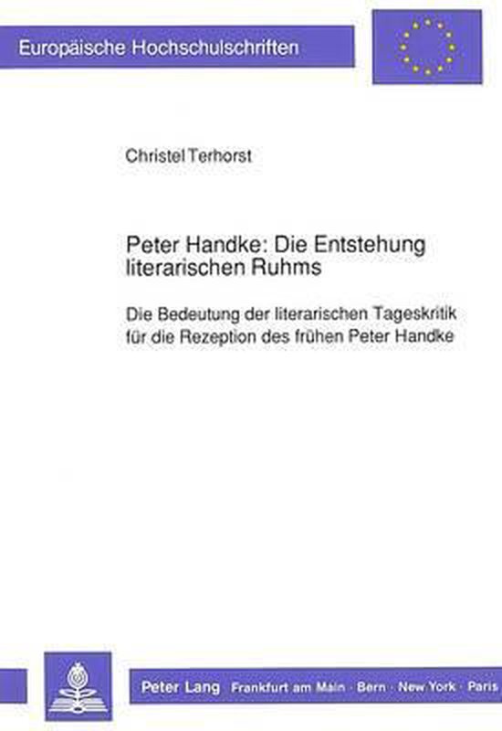 Peter Handke - cover