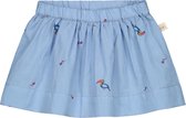 Smitten Organic - Tropisch Toekan Flared Rok - Hortensia Blue - Maat 68