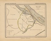 Historische kaart, plattegrond van gemeente Zwartewaal in Zuid Holland uit 1867 door Kuyper van Kaartcadeau.com