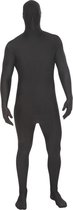 Zwart tweede huid M Suit outfit voor volwassenen  - Verkleedkleding - 152/160