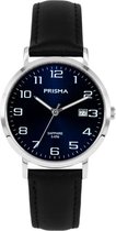 Prisma P1741 - Horloge - Leer - Zwart - 37 mm