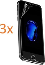 3x Screenprotector geschikt voor Apple iPhone 7+ / 7 Plus - Glas PET Folie Screen protector Transparant 0.2mm 9H (Full Screen Protector)