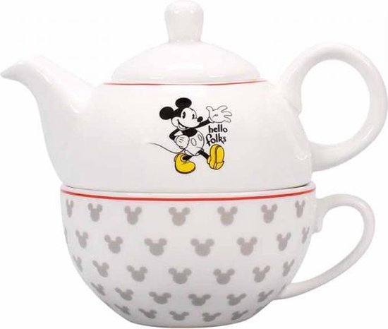 Zeldzaamheid gips opslag Disney servies - Tea for One set - Mickey Mouse | bol.com