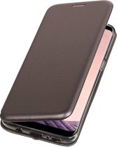BestCases.nl Grijs Premium Folio leder look booktype smartphone hoesje voor Samsung Galaxy S8