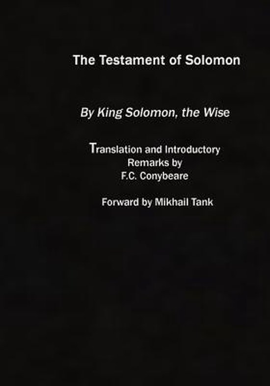 A BIBLICAL THEOLOGY OF THE TESTAMENT OF SOLOMON visual data 2