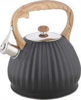 Kinghoff 1324 - Fluitketel - antraciet - 2.7 liter