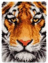 knoopkleed 38.016 tijger close-up (kant-en-klaar afgewerkt)