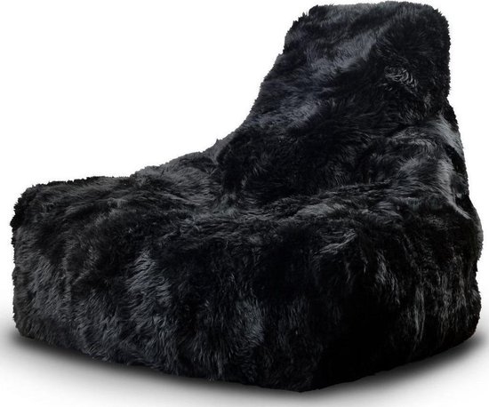 Extreme Lounging - indoor b-bag - mighty-b Sheepskin - zwart