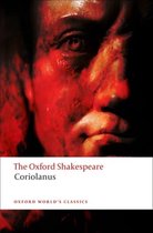 De Oxford Shakespeare: Coriolanus, met een close-up van een beeld met rode vlekken op het gezicht.
