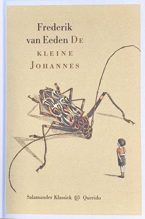 Boekomslag van Frederik van Eeden De Kleine Johannes met een illustratie van een grote kever en een jongen.