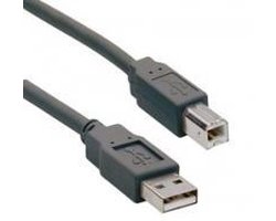 Ednet USB A - USB B 5 m USB-kabel Zwart