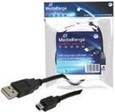 MediaRange MRCS113, 1,5 m, USB A, Mannelijk/Mannelijk, Zwart