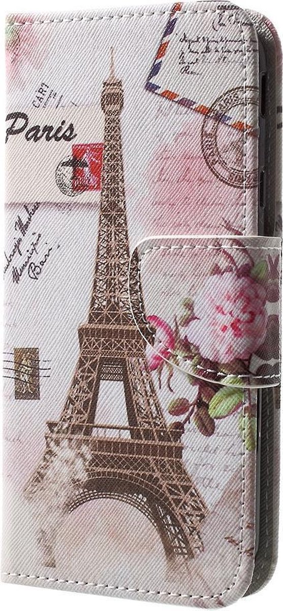 Book Case - Geschikt voor Samsung Galaxy J3 (2017) Hoesje - Eiffeltoren