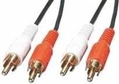 Lindy Stereo Audio Cable, 5m 5m 2 x RCA 2 x RCA Zwart audio kabel
