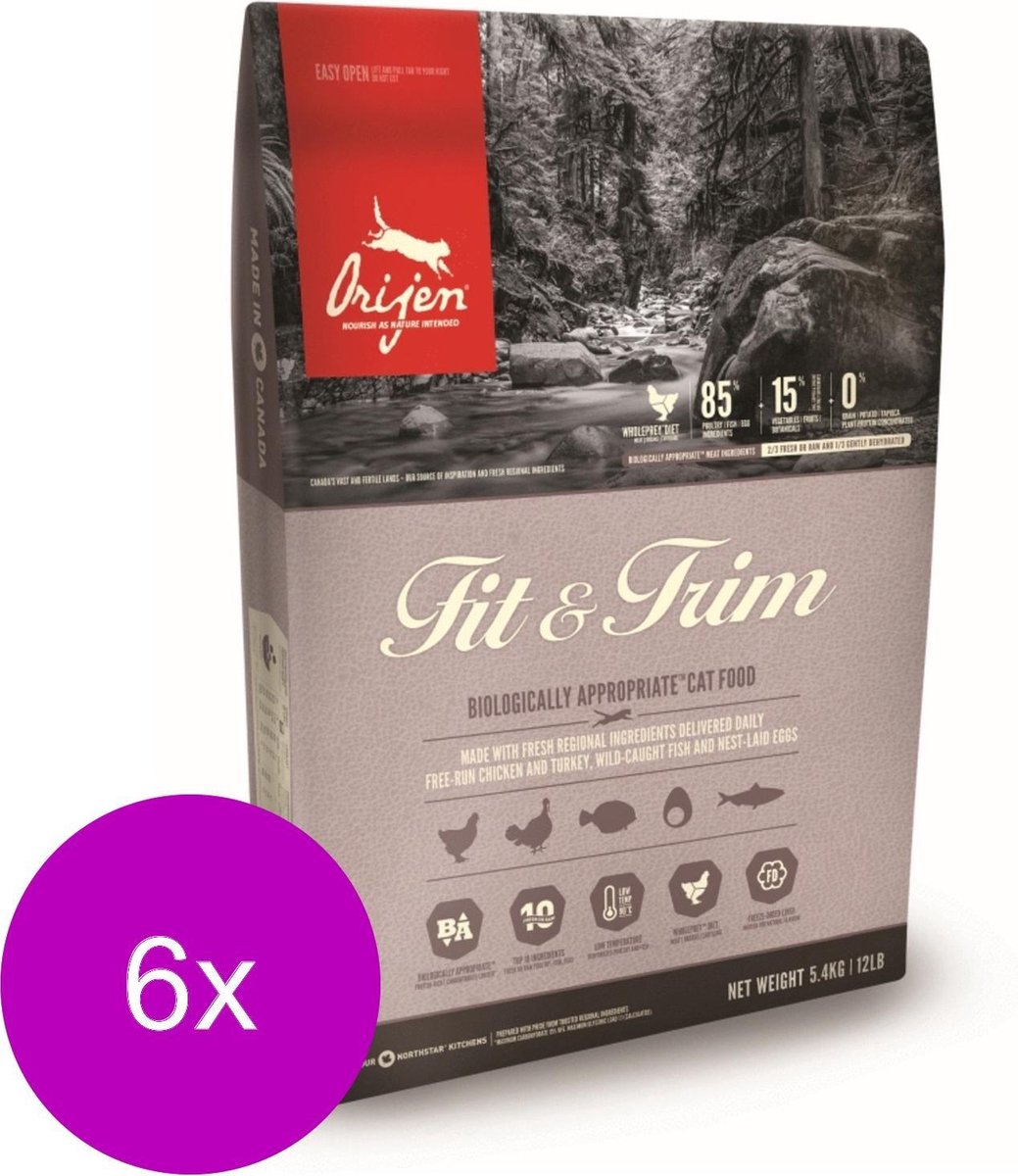 Orijen Whole Prey Tundra Cat Geit&Zwijn - Kattenvoer - 6 x 340 g