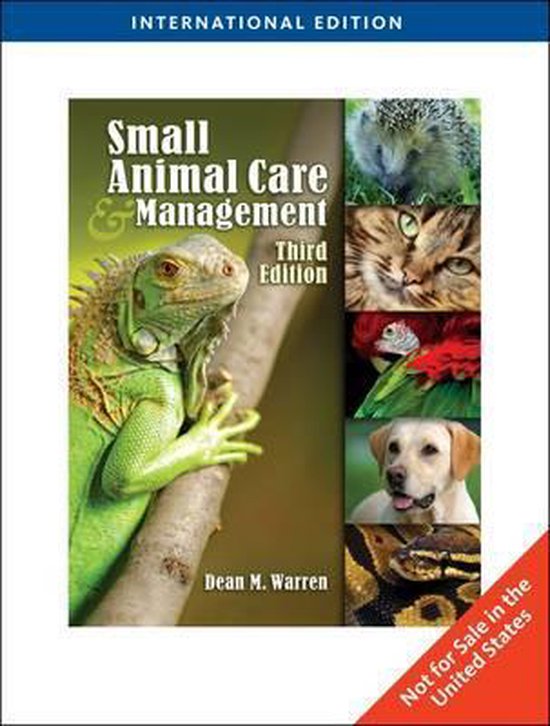 Small Animal Care and Management, International Edition - cover