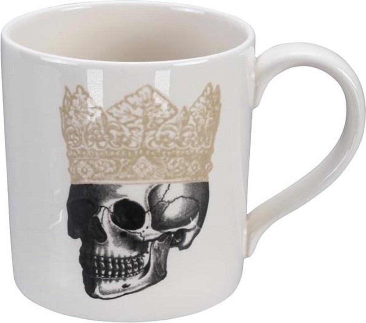 Homelab - Skull Design Crown Mug- mok - 9x9.3cm 400ml