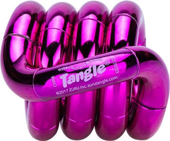 Tangle Metallic Junior ZURU roze The Original Fidget bol